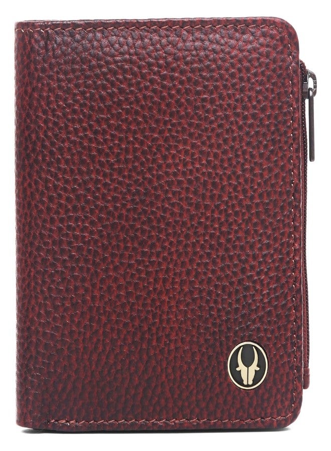 WildHorn Genuine Leather Women’s Wallet - Compact Clutch Purse with 6 Card Slots, Secure Snap & Zip Closure - Everyday Organizer (Bombay Brown) - Image 2